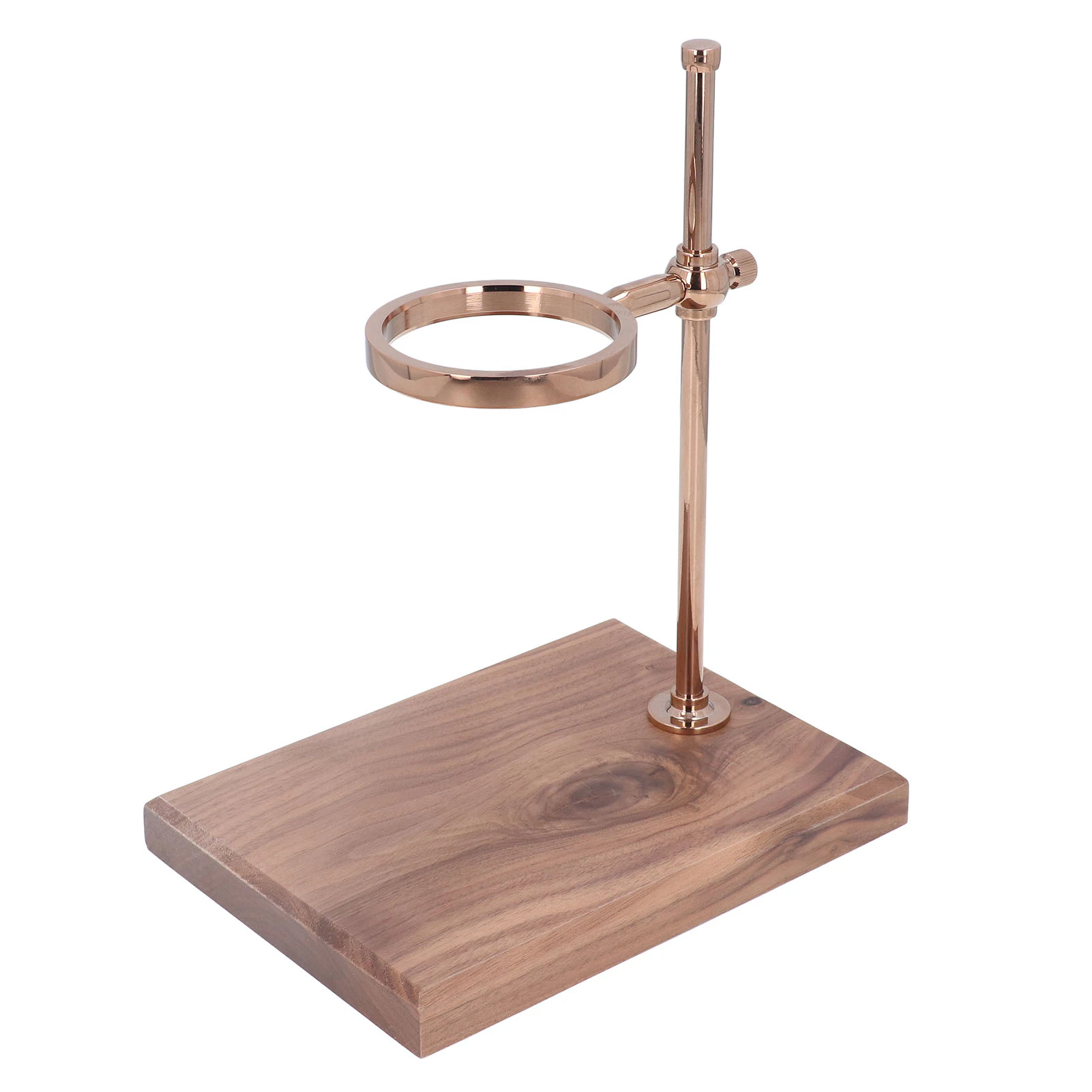 Rose Gold Pour Over Coffee Dripper Station With Wood Bass Pour Over Stand Coffee Station