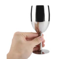 Stainless Steel Red Wine Goblet Cup Champagne Glass Cups Home Bar Drinking Mug