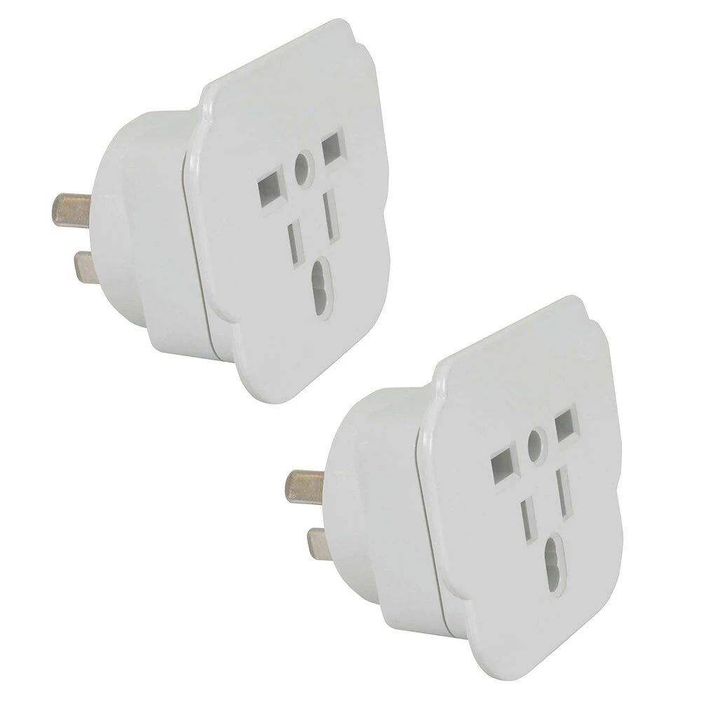 2PK Moki Travel Adaptor Inbound Universal World to AU/NZ Travel Adapter/Socket