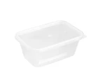 75pc Lemon & Lime Reusable Takeaway Food Storage Container Box Rectangular 300ml