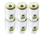 6x 20PK Lemon & Lime Round 100ml Reusable Sauce Dipping Container/Storage w/Lid