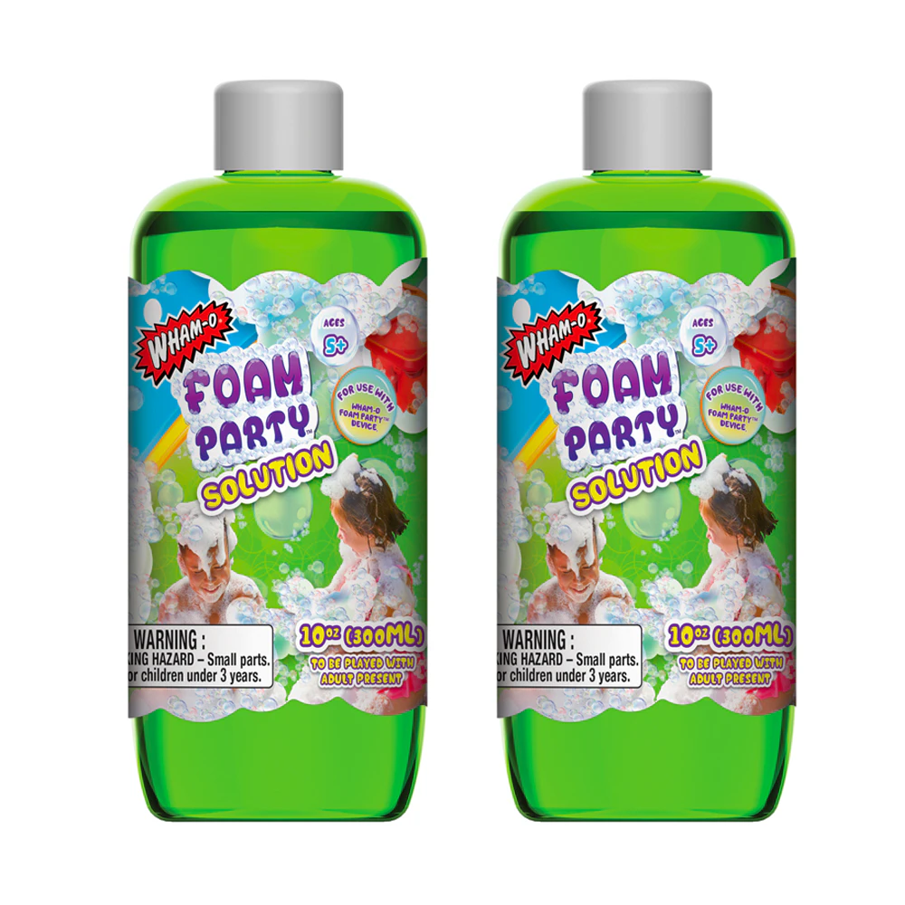 2x Wham-O Foam Party Liquid Refill 300ml Solution For Foam Factory Toy Kids Toys