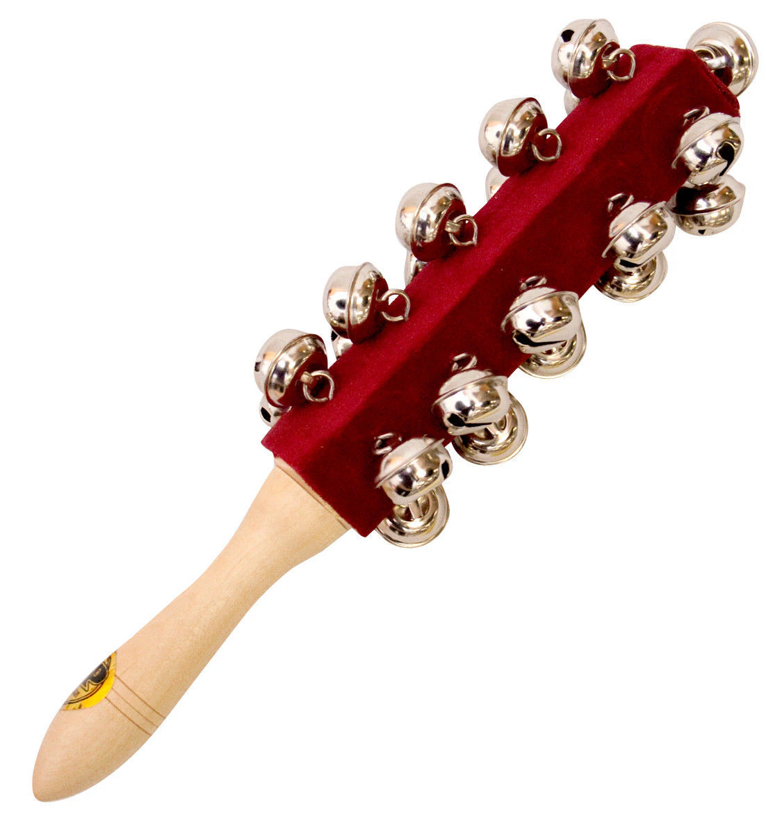 MANO PERCUSSION 21 Hand Bells On Wooden Handle  Kids Educational, Sleigh