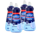 4x Finish Rinse & Shine Aid Drying Liquid Prevents Water Spots Dishwashing 400ml