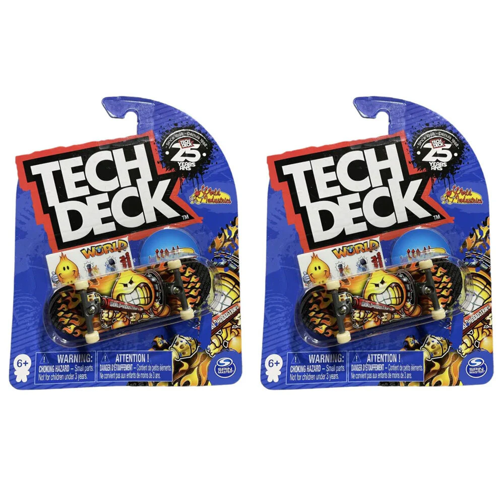 2x Spin Master Tech Deck 96mm Fingerboard/Mini Skateboard Play Kids Toy Asst 6+