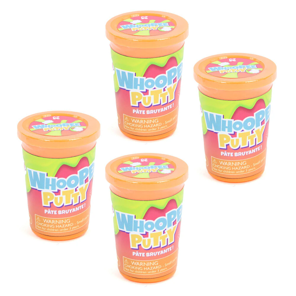 4x Fumfings 9cm Whoopee Putty Giant Tub Kids Prank Slime Fun Toy 3y+ Assorted