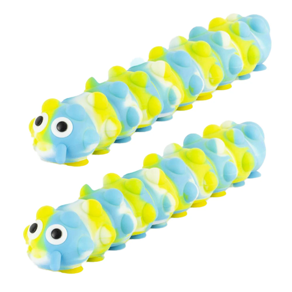 2x Pocket Money Fun 26cm Tutti Frutti Caterpillar Kids Sensory Toy 3y+ Assorted