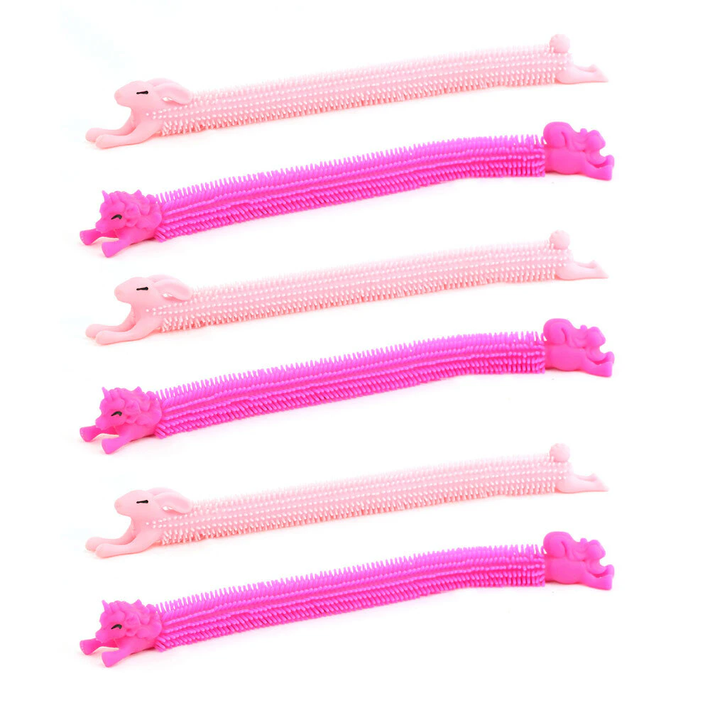 6x Fumfings 22cm Stretchy Noodle Animals Kids Fidget Sensory Toy 3y+ Assorted