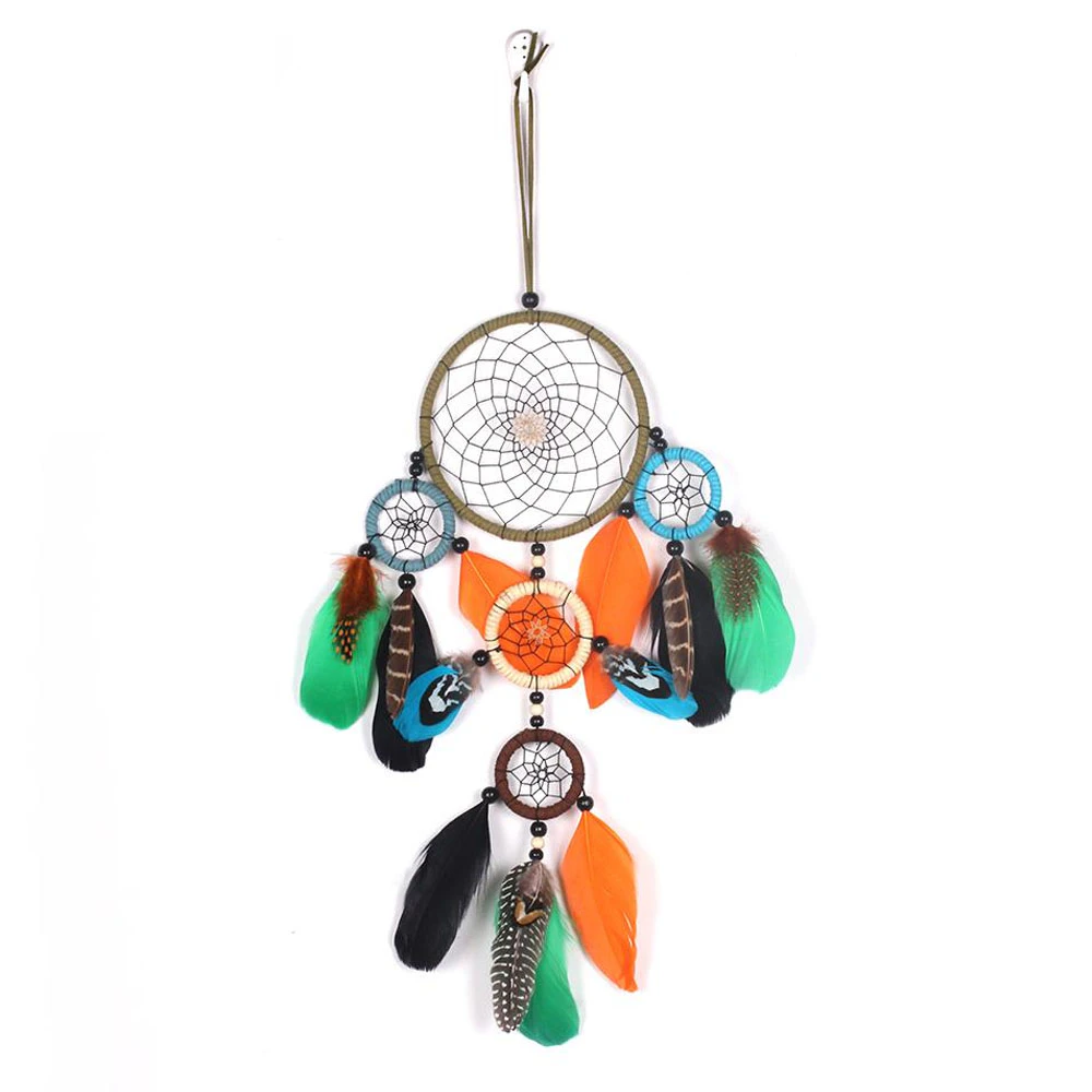 Handmade Dream Catcher Feather Wall Hanging Decoration Ethnic Gift Style1022