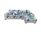 Modern Style Cotton Geometrical Print Sofa Cover Mat Protector For Home (90*240Cm)