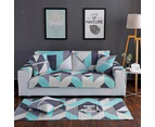 Modern Style Cotton Geometrical Print Sofa Cover Mat Protector For Home (90*240Cm)