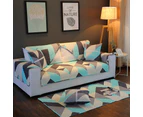 Modern Style Cotton Geometrical Print Sofa Cover Mat Protector For Home (90*240Cm)