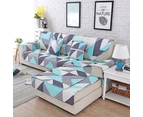 Modern Style Cotton Geometrical Print Sofa Cover Mat Protector For Home (90*240Cm)