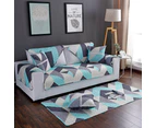 Modern Style Cotton Geometrical Print Sofa Cover Mat Protector For Home (90*240Cm)