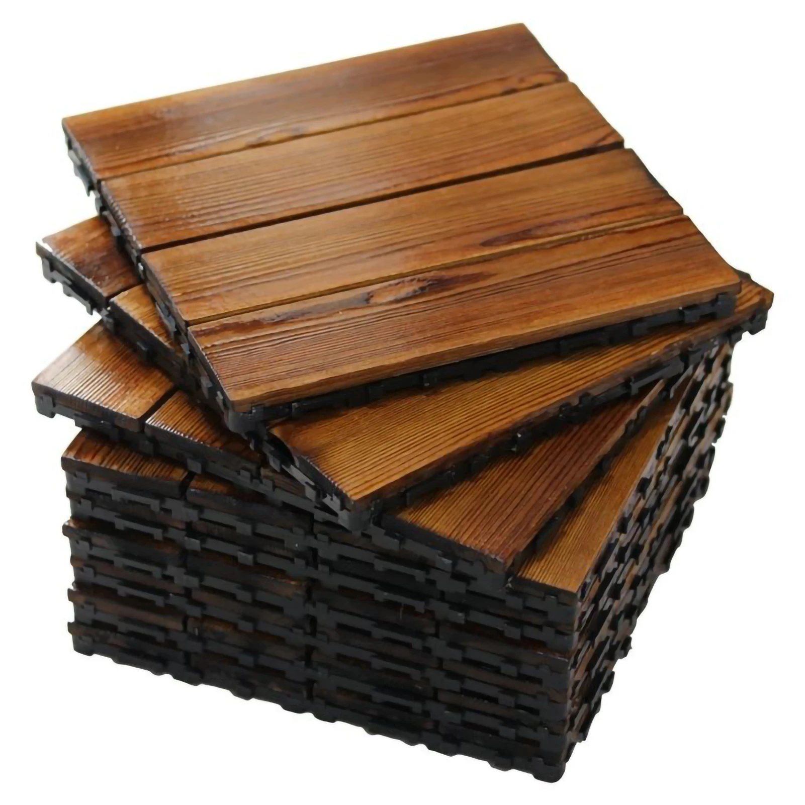 Chinese Fir Wood Tiles Patio Flooring Outdoor Waterproof Floor Board For Outdoor Party Balcony Anti Corrosion