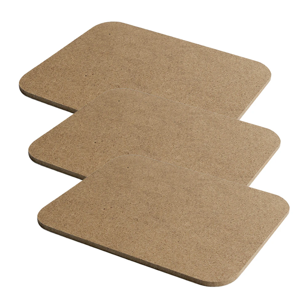 50PK Boyle Craft MDF Rectangle Coaster Tea/Coffee Drink Holder Decor Natural