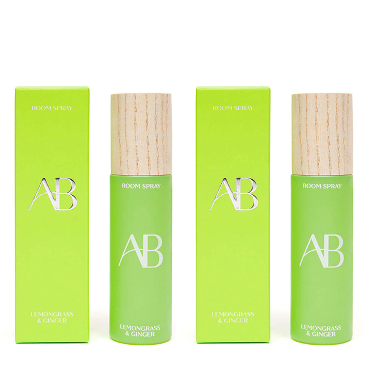 2x Aromabotanical 100ml Room Air Spray Scented Fragrance Lemongrass & Ginger