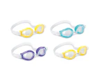 4x Intex Play Kids/Children Swimming/Beach Eye Goggles Swim Eyewear 3-10y Assort