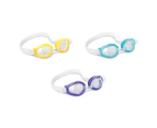 4x Intex Play Kids/Children Swimming/Beach Eye Goggles Swim Eyewear 3-10y Assort