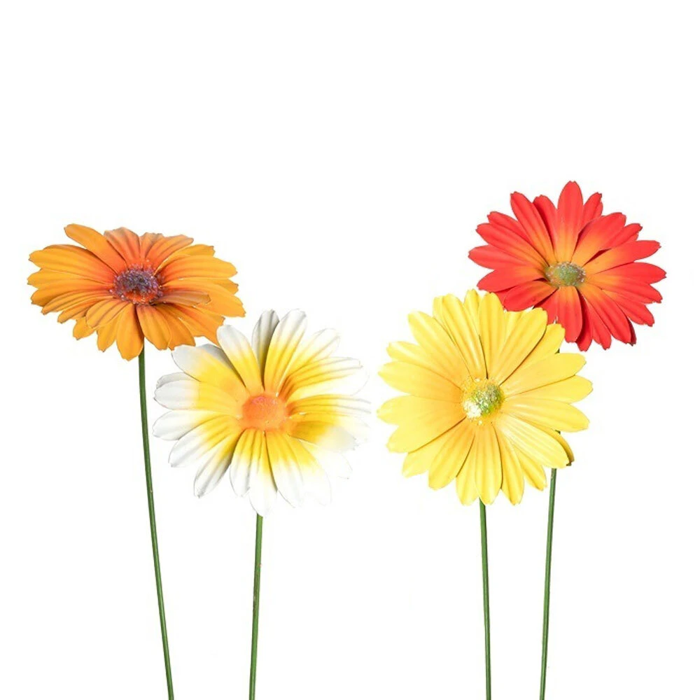 4x Garden 58cm Gerbera Flower Ornament Outdoor Floral Yard/Patio Decor Assorted