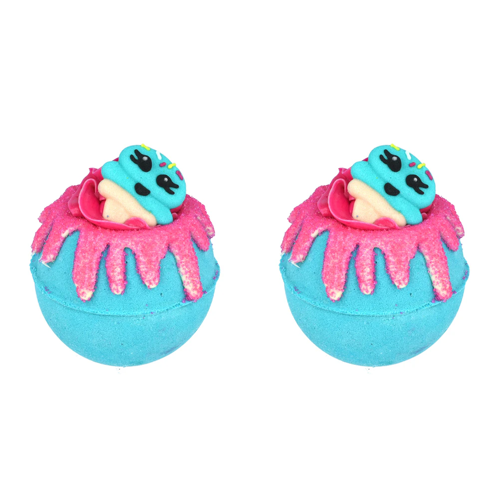 2PK Bomb Cosmetics Blue Raspberry Ice Bath Bomb Blaster Body Fragrance Tub Fizzy