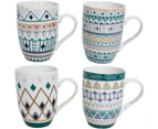 6pc Indie Ceramic 12cm Tea Mug w/ Handle Water Drinking Cup Drinkware Set