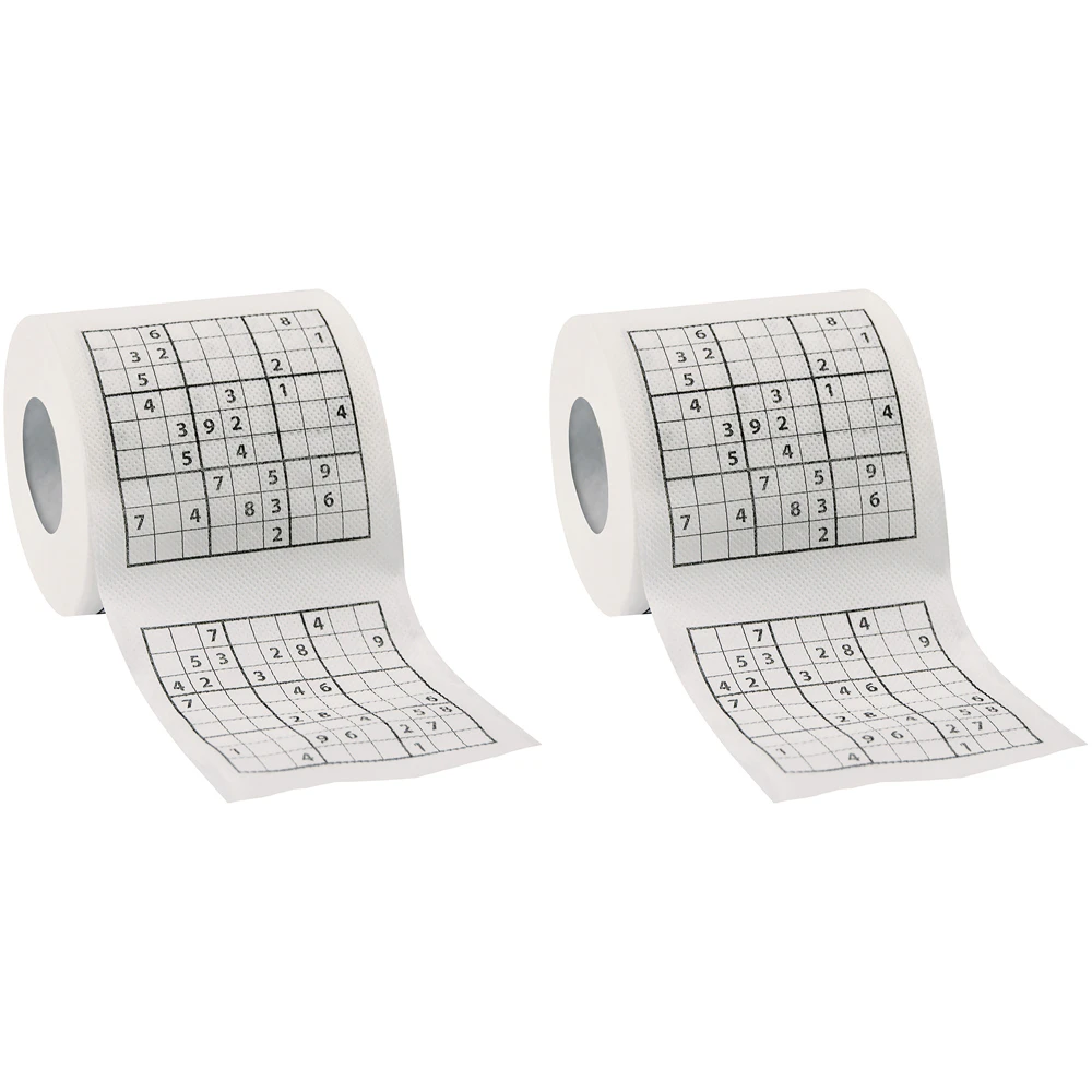 2x Legami Do Not Disturb Sudoku Toilet Paper Tissue Roll Bathroom Fun Play Game