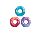 2x Intex Waves of Nature Inflatable Swimming Tube Round Pool Float Assorted 9y+