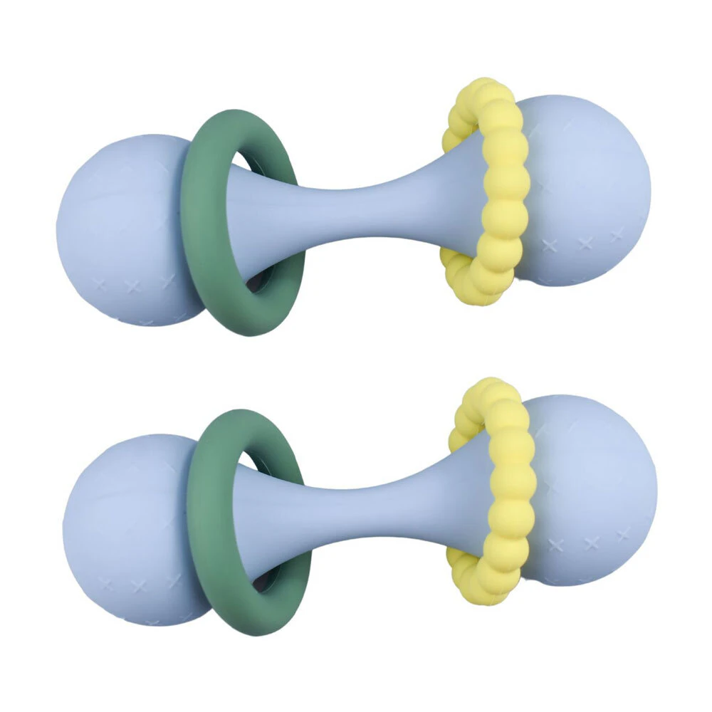 2x Koala Dream Silicone Sensory Maraca Ratttle Kids/Childrens Toy Blue 0M+