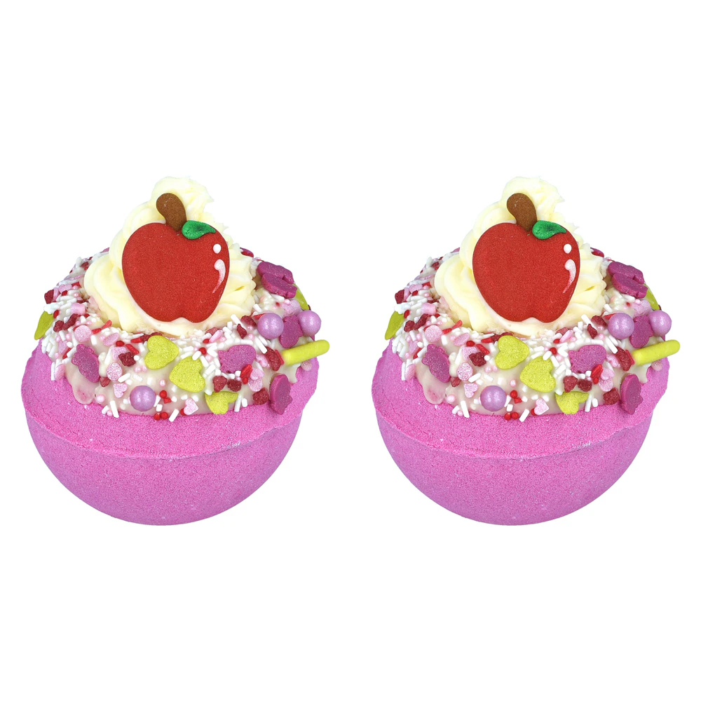 2PK Bomb Cosmetics Apple of my Eye Bath Bomb Blaster Body Fragrance Tub Fizzies