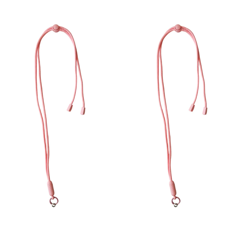 2x Urban Products Nylon Pop Universal Mobile Phone Cord/Sling Adjustable Pink