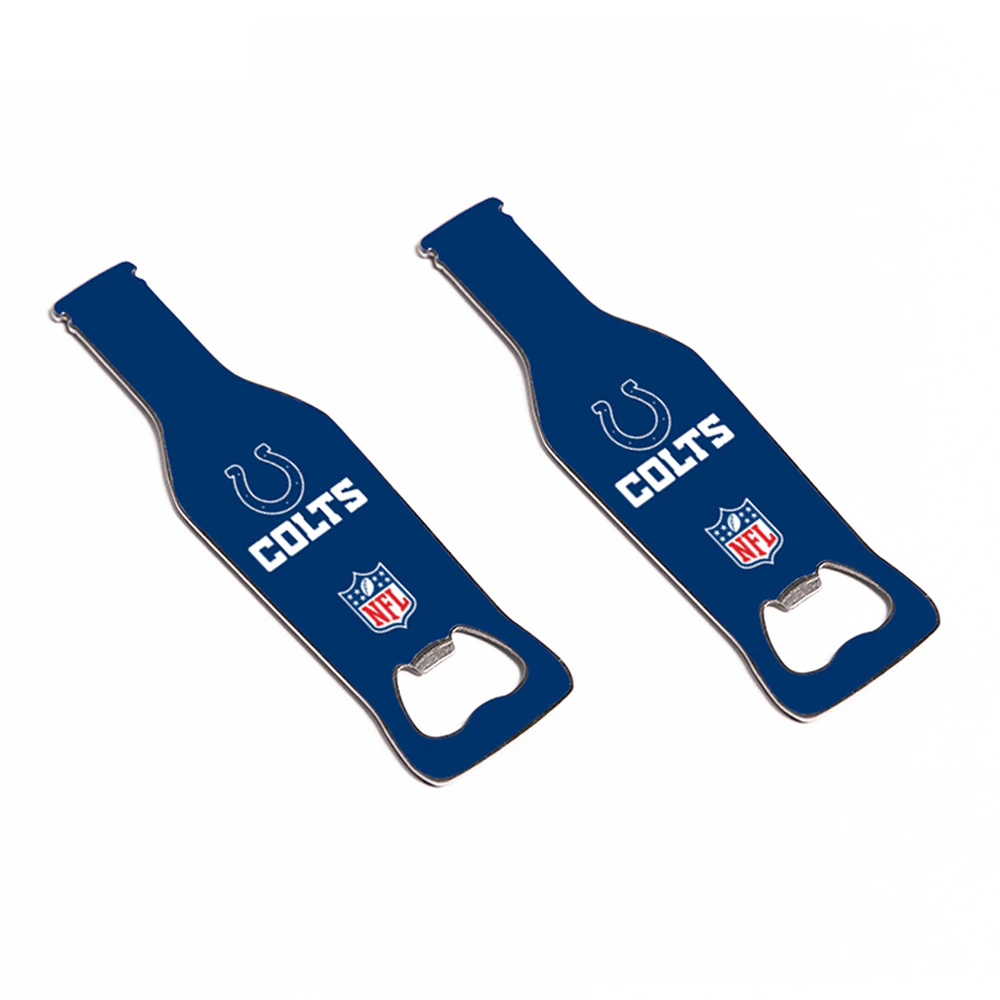 2x NFL Indianapolis Colts Bottle Opener 10cm Magnetic Beer Cap Remover Bar Tool