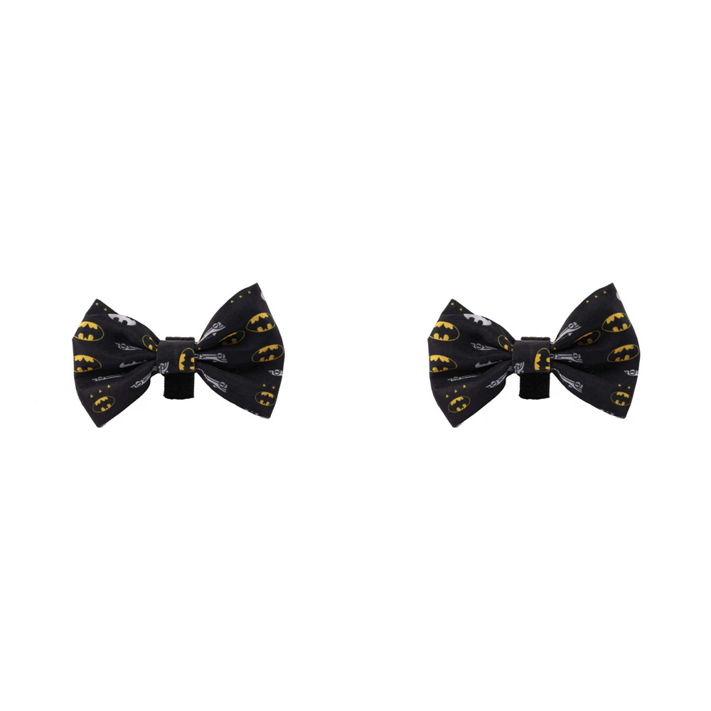 2x The Stubby Club Batman Accessory Dress Up Pet Dog Bowtie/Ribbon Neck/Collar