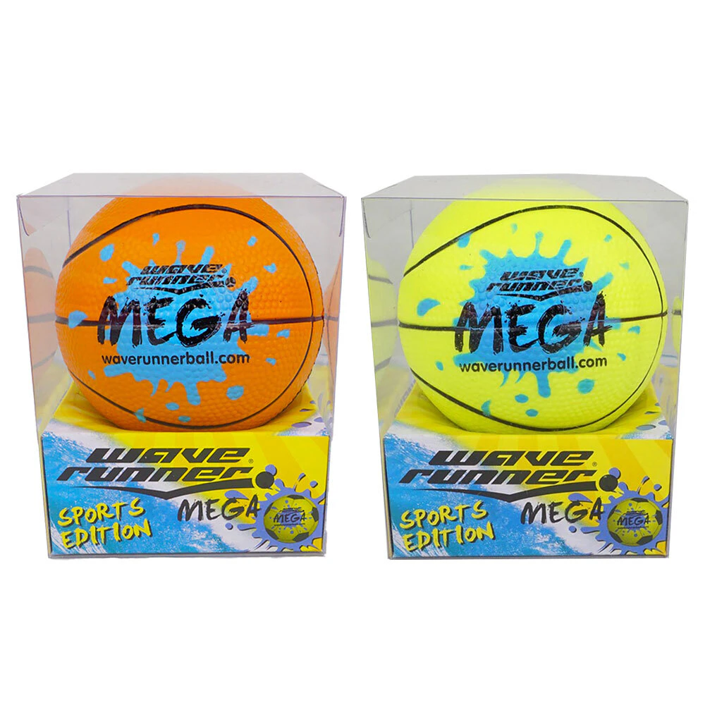 2x WaveRunner 9cm Mega Sport Ball Swimming/Beach Kids/Children Outdoor Water Toy