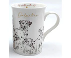 2PK Muddy Paws Dalmation Coffee Mug 360ml New Bone China Drinking Cup Serveware