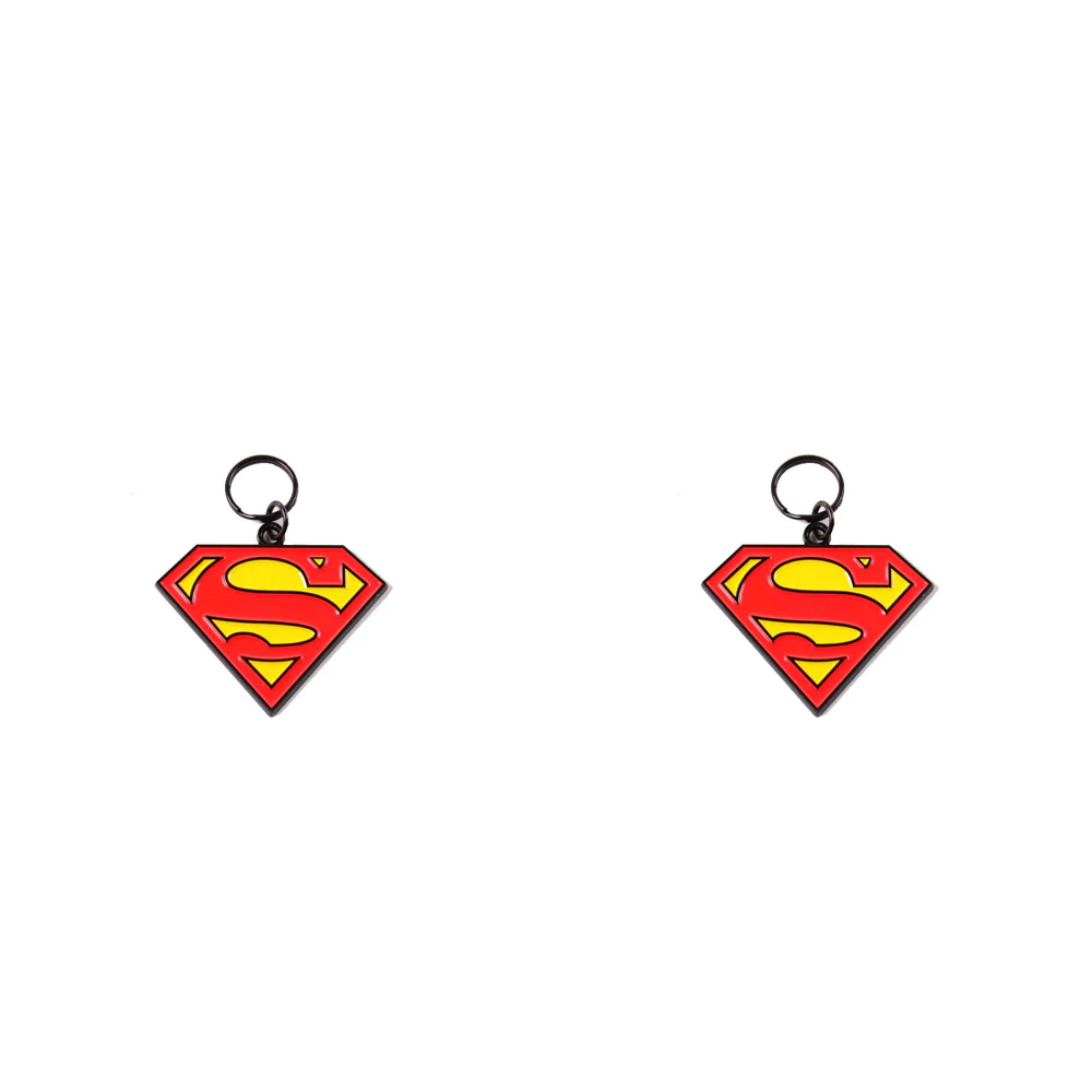 2x The Stubby Club Superman Dress Up Accessory Pet Dog Tag/Name ID Custom Neck