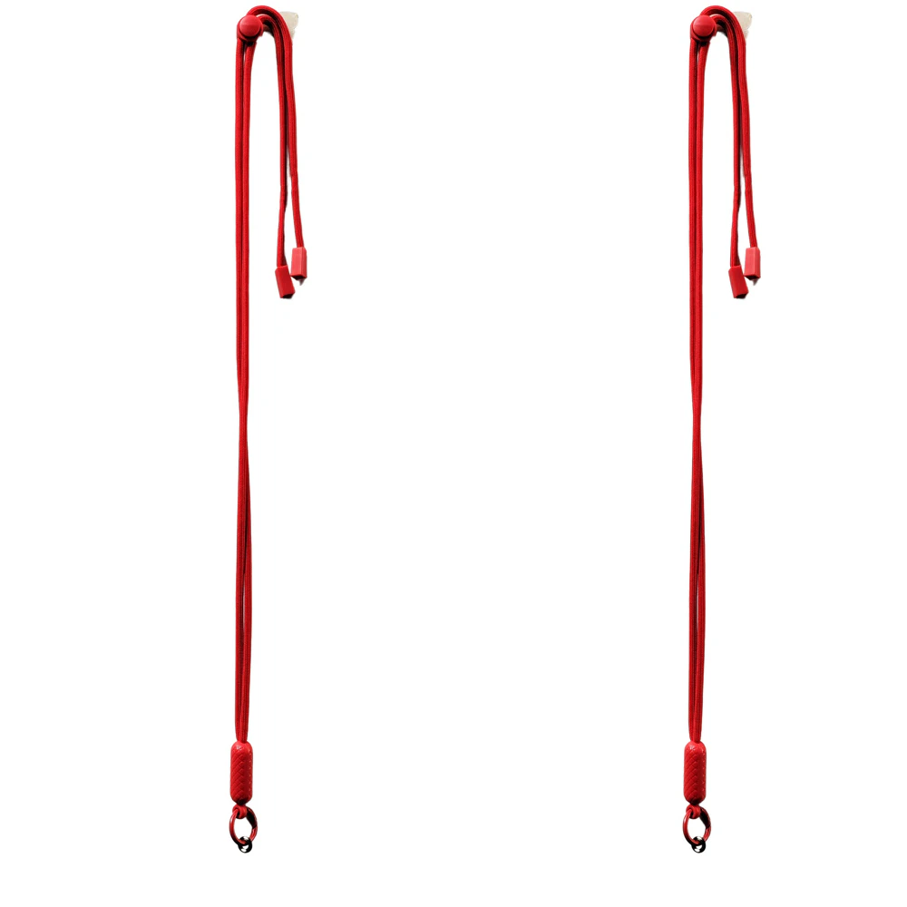 2x Urban Products Nylon Pop Universal Mobile Phone Cord/Sling Adjustable Red