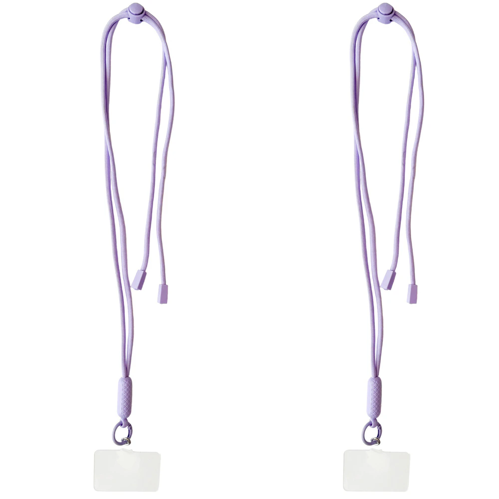 2x Urban Products Nylon Pop Universal Mobile Phone Cord/Sling Adjustable Mauve