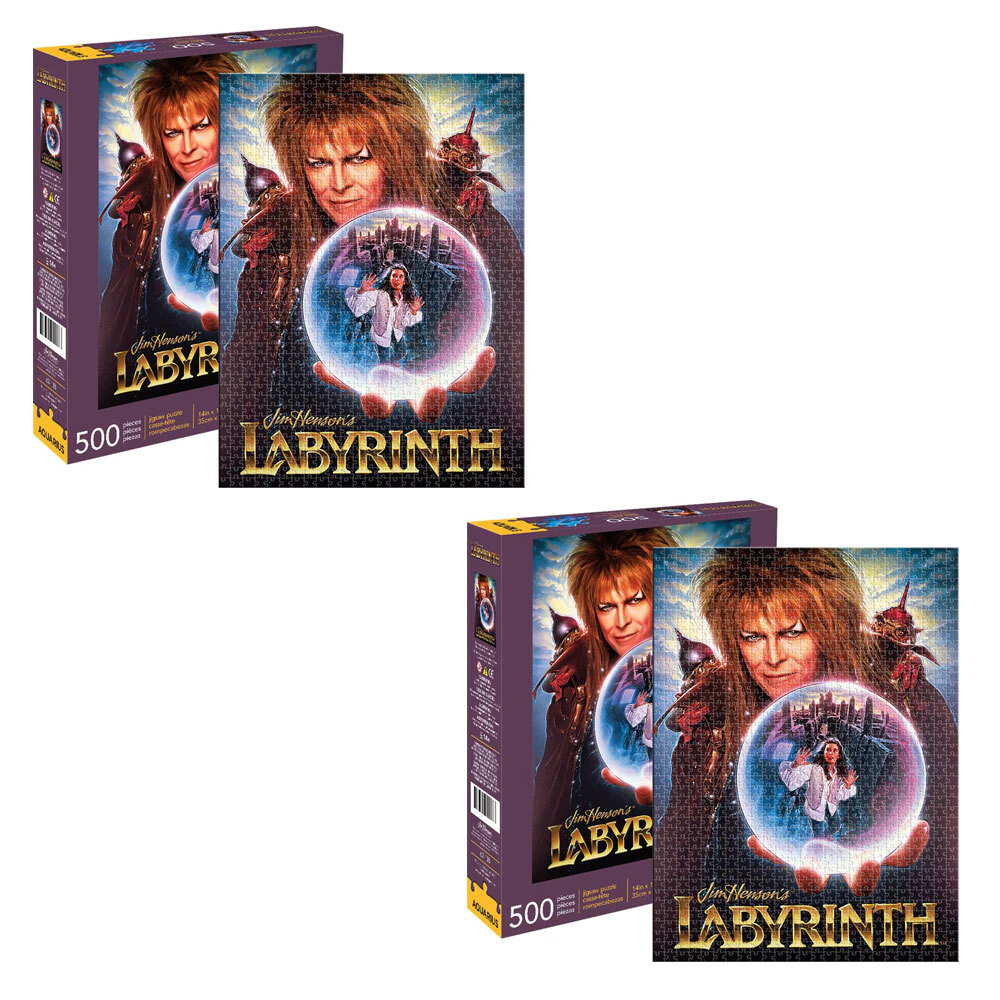 2x Aquarius Jim Henson's Labyrinth 500pc Jigsaw Puzzle Kids/Teen/Adult 14y+ Toys