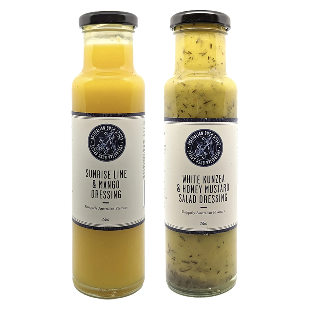 Australian Bush Spices White Kunzea/Honey Mustard, Sunrise Lime/Mango Dressing