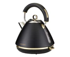 Morphy Richards Ascend 1.5L Pyramid Kettle & 4 Slice Toaster Soft Gold & Black