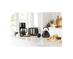 Morphy Richards Ascend 1.5L Pyramid Kettle & 4 Slice Toaster Soft Gold & Black