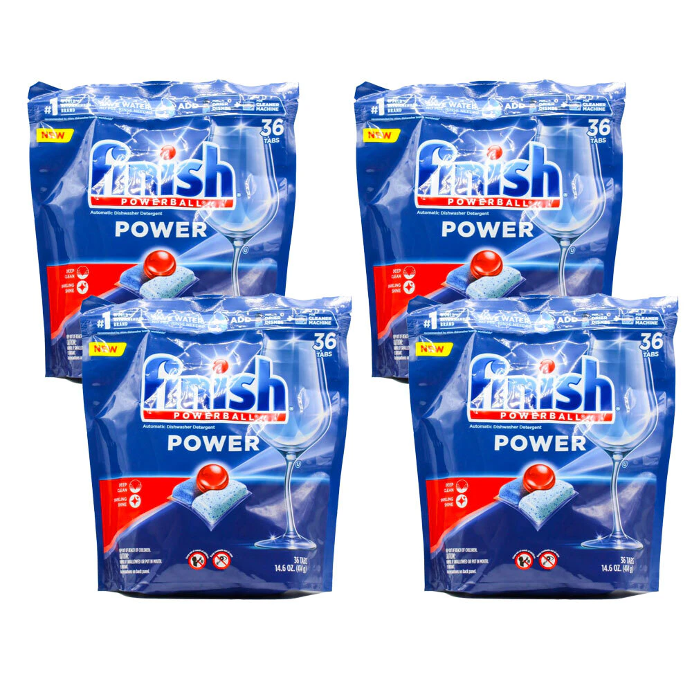 Finish 144 x Powerball Dishwasher Cleaning Tablets Power (4 x 36 Pack)