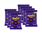 7 x Cadbury Dairy Milk Twirl Chocolate Bites/Piece Confectionery Bag Snack 140g