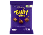 7 x Cadbury Dairy Milk Twirl Chocolate Bites/Piece Confectionery Bag Snack 140g