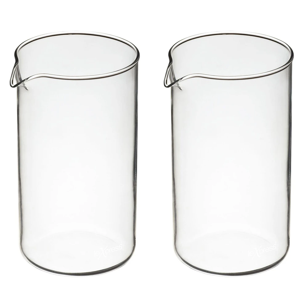 2x La Cafetiere 8-Cup Replacement 1L Glass Jug Beaker For French Coffee Press