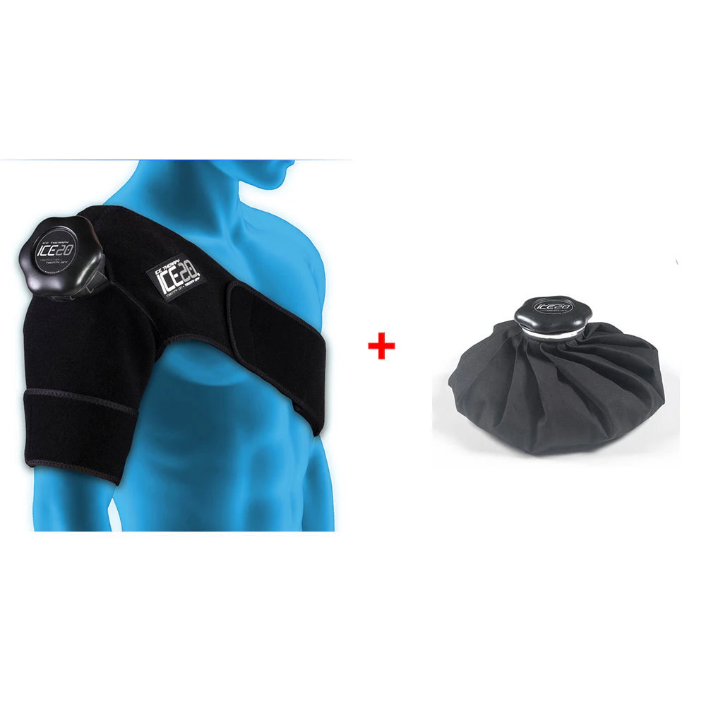 Ice20 Ice Therapy Single Shoulder Cold Compression Wrap  11" Ice Bag