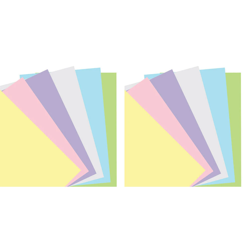 2x 60pc Filofax Pastel Plain Notepaper Personal Refill Set Organiser Stationery