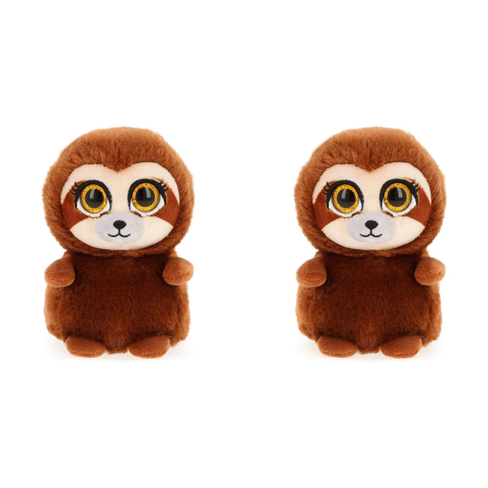 2x Motsu 14cm Sloth Stuffed Animal Plush Kids/Child/Toddler Soft Cuddle Toy 0m+