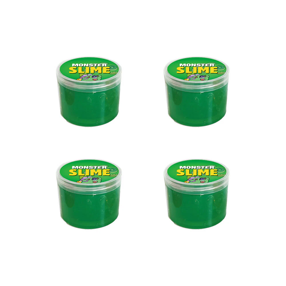 4x Bensons Monster Slime Kids/Childrens Sensory Squishy Putty Toy 6y+ Asstd